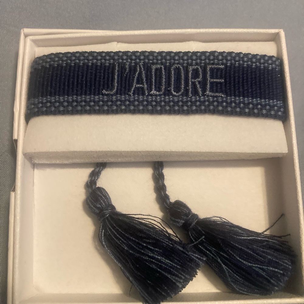J’Adore Navy Blue Woven Bracelet